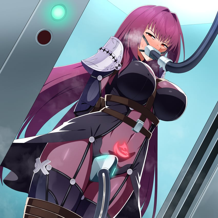 scathach (fate and 1 more) drawn by amibanottoki