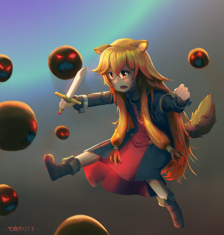 raphtalia and balloon (tate no yuusha no nariagari) drawn by john_carvie