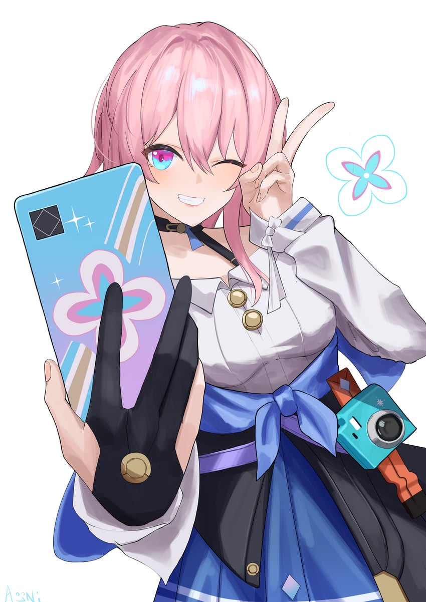 march 7th (honkai and 1 more) drawn by aooni_09