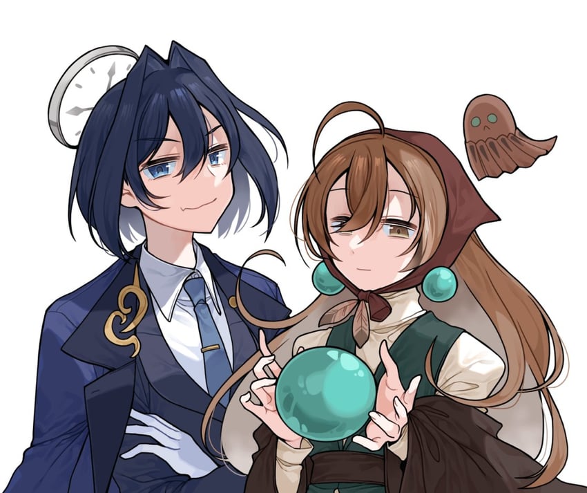 ouro kronii, nanashi mumei, and friend (hololive and 1 more) drawn by clipe
