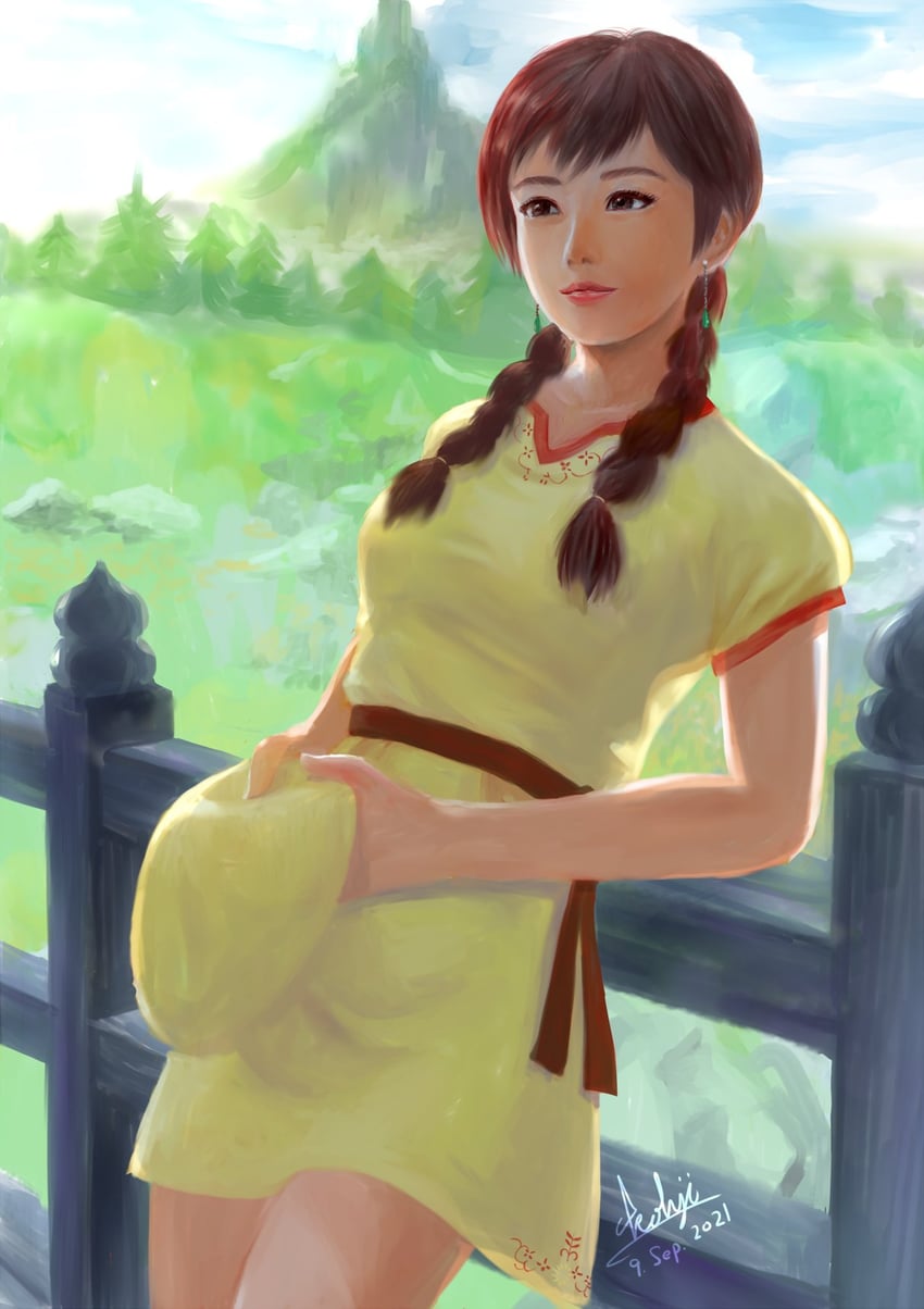 ling shen hua (shenmue and 1 more) drawn by kohji