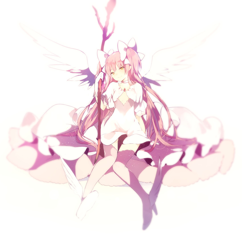 kaname madoka and ultimate madoka (mahou shoujo madoka magica) drawn by lpip