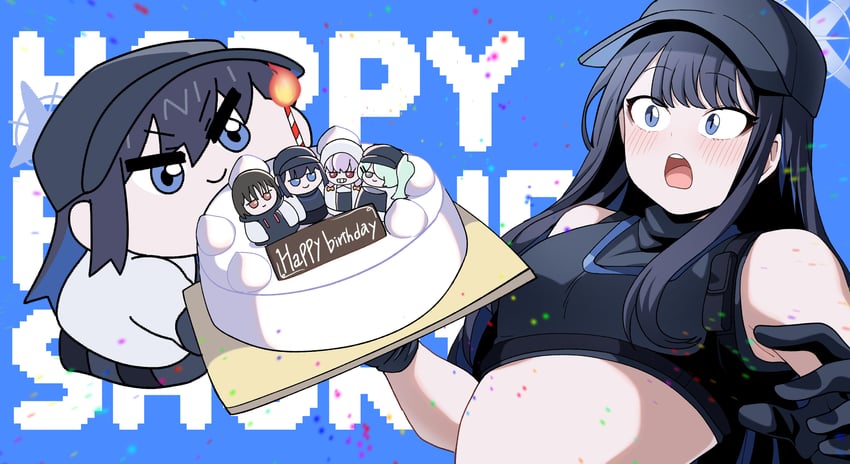 saori, atsuko, hiyori, and misaki (blue archive) drawn by pangtanto