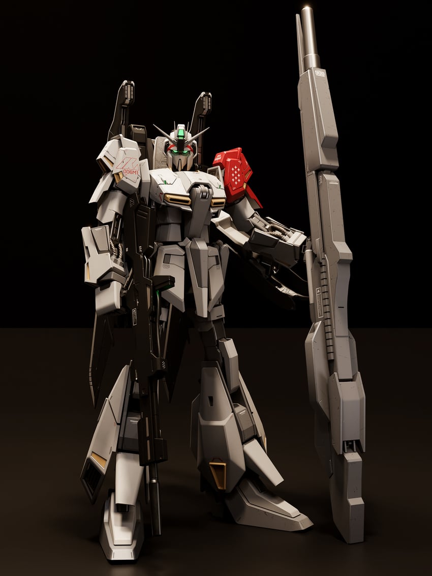 zeta gundam (gundam and 1 more) drawn by mjeff