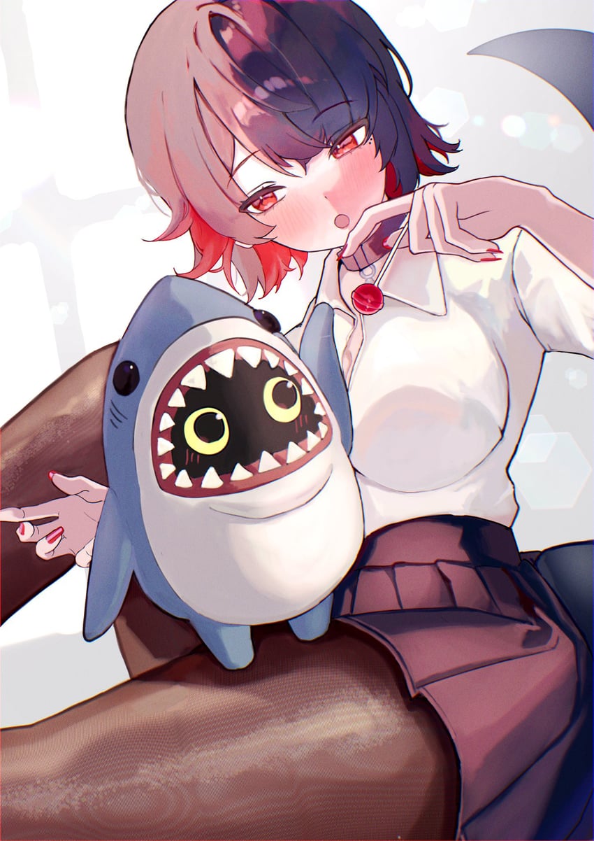 ellen joe and sharkboo (zenless zone zero) drawn by serina_(skipadd)