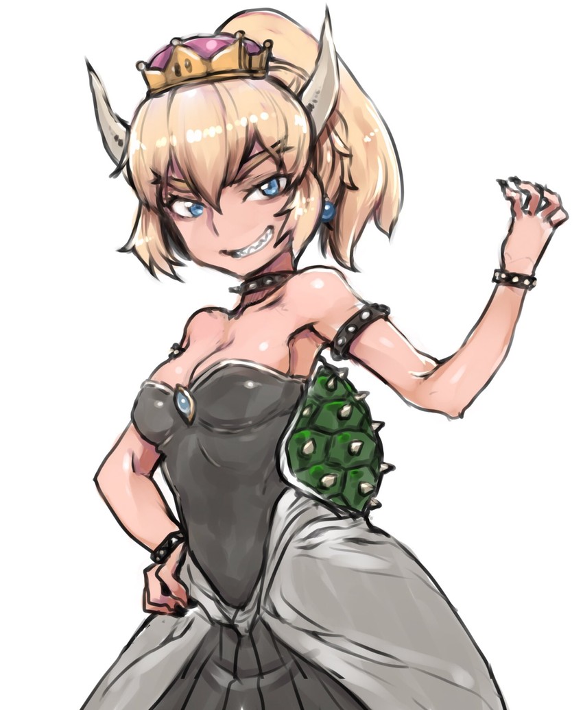 bowsette (mario and 1 more) drawn by abaratani_kurou