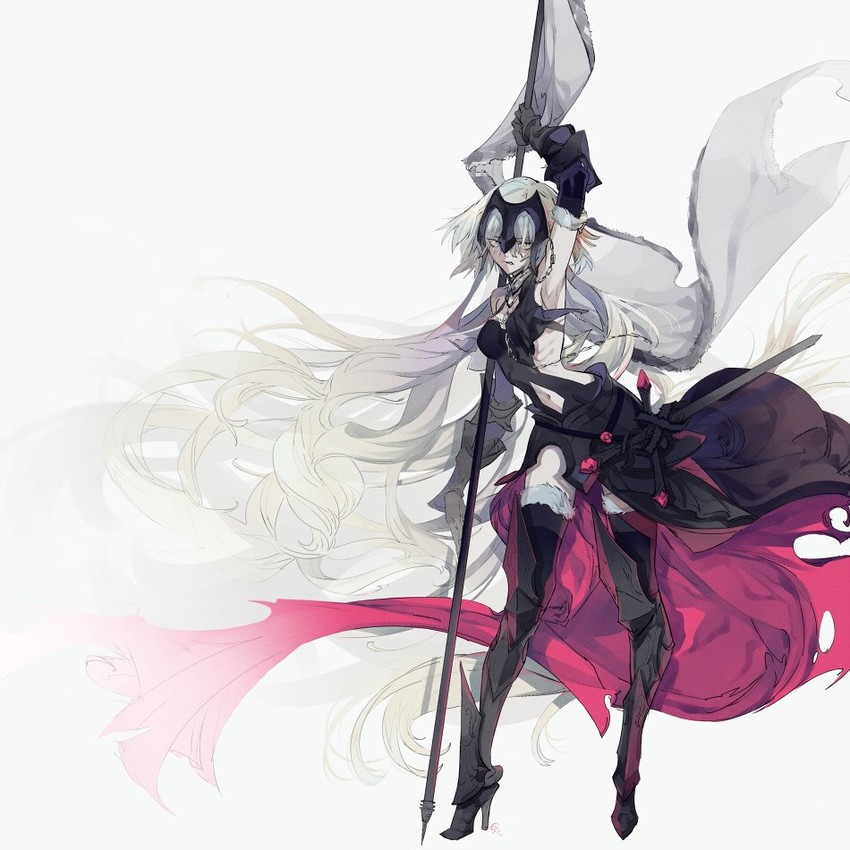 jeanne d'arc alter (fate and 1 more) drawn by molatoliamu