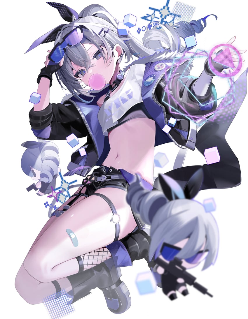 silver wolf (honkai and 1 more) drawn by onodera_nire
