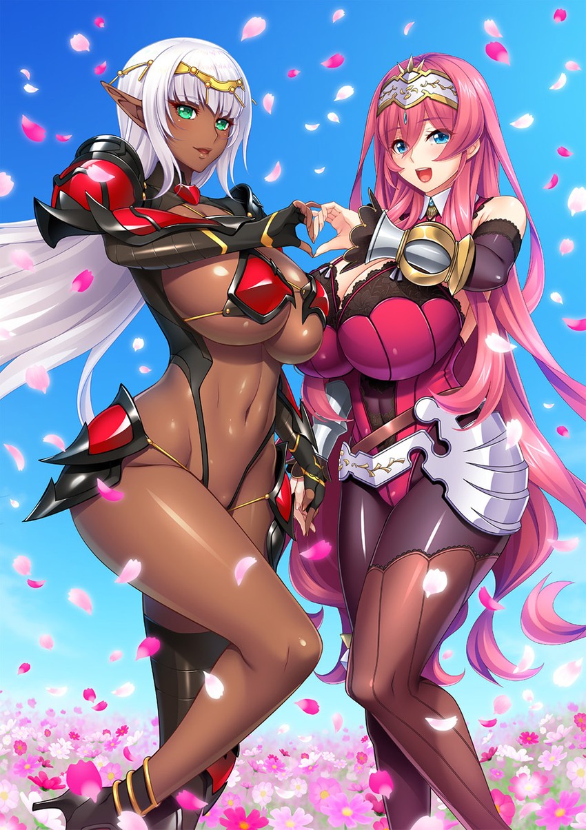 nanatsuzaka miori and siris ismalia (princess heart link ~kenki-tachi no enbu~) drawn by aoi_nagisa_(metalder)