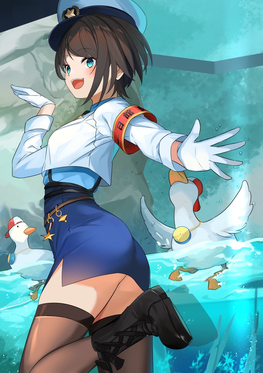 oozora subaru and subaru duck (hololive) drawn by sora_no_tori