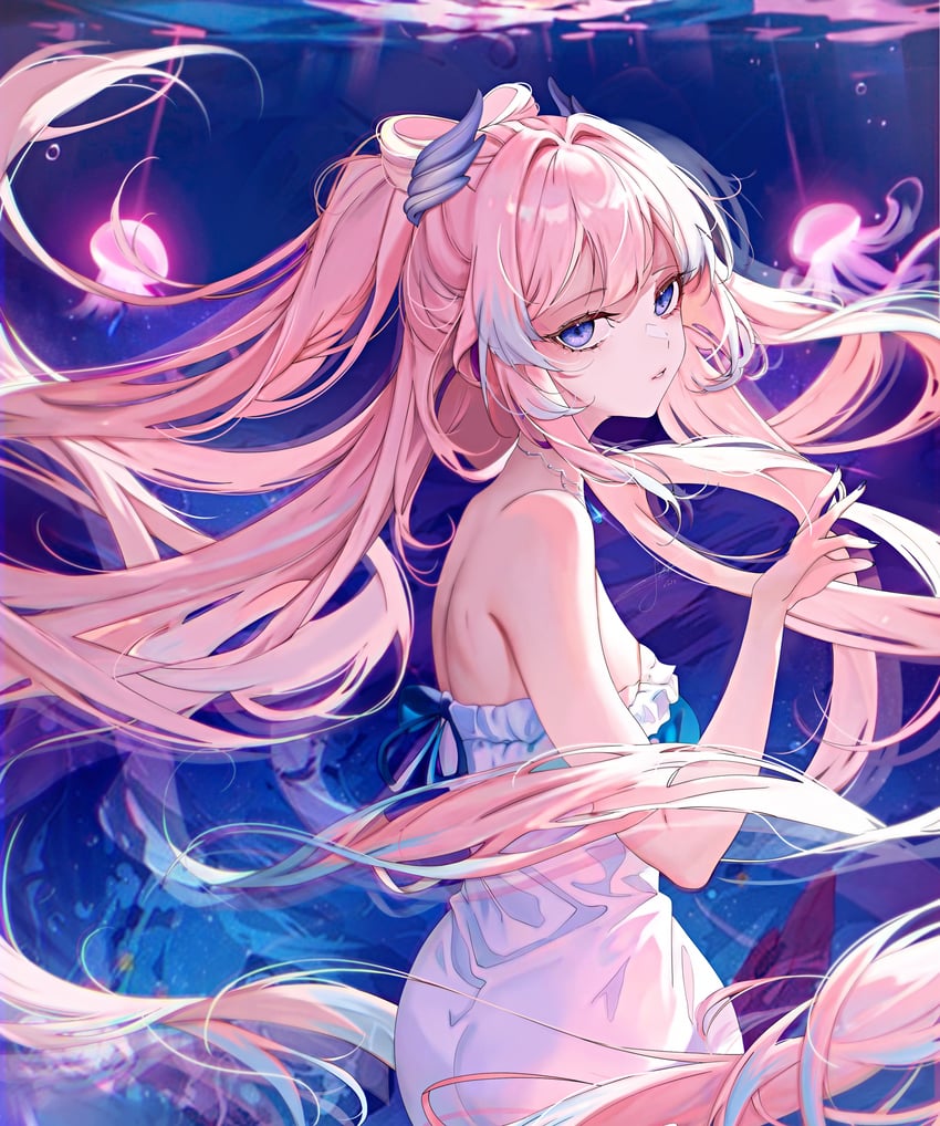 sangonomiya kokomi (genshin impact) drawn by luna_night