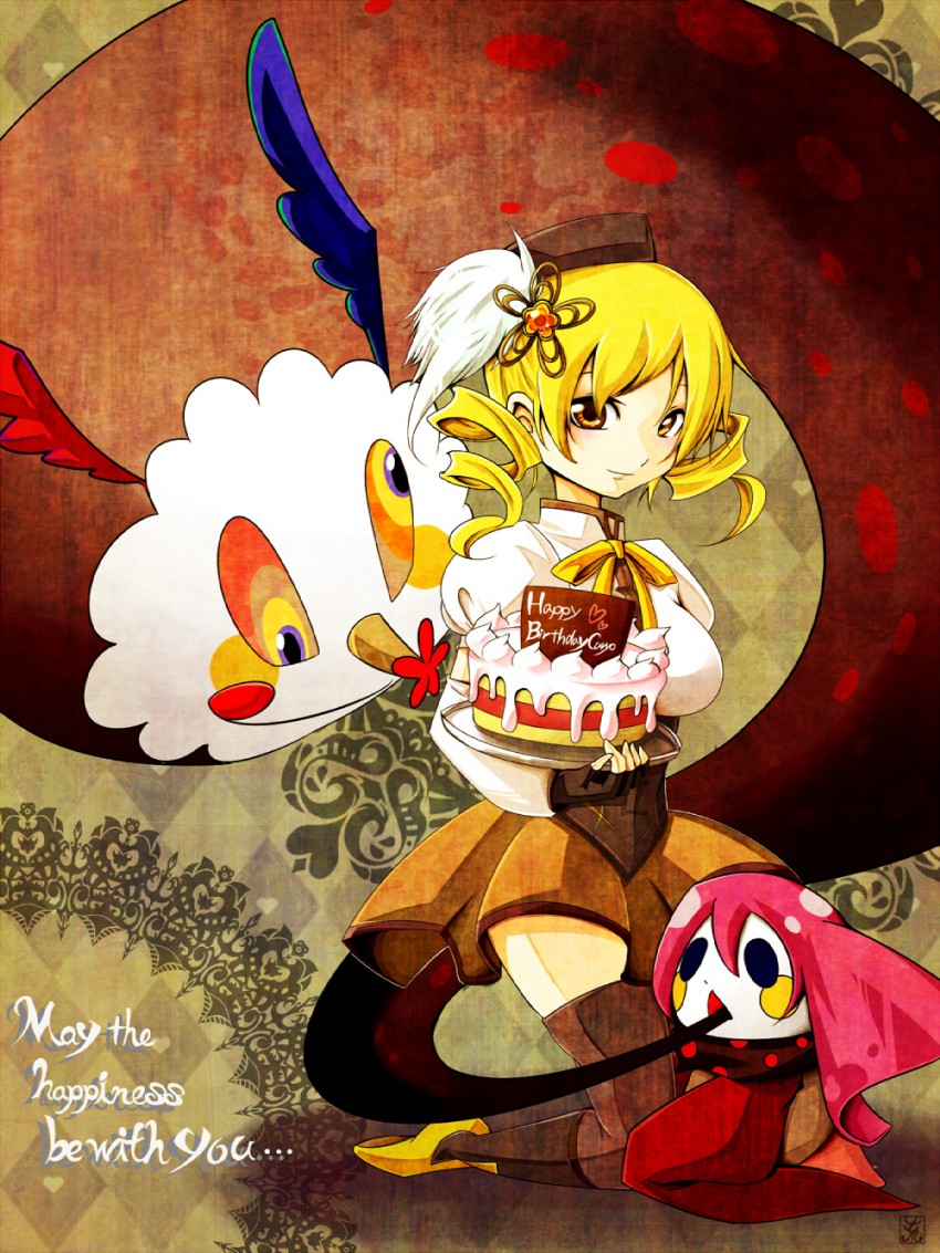 tomoe mami and charlotte (mahou shoujo madoka magica) drawn by hiwana_(nagare_hibana)