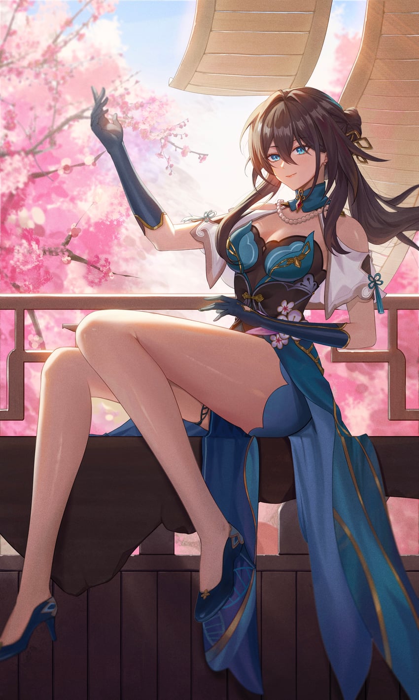 ruan mei (honkai and 1 more) drawn by sxing699
