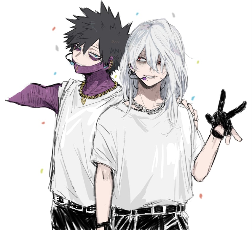 dabi and shigaraki tomura (boku no hero academia) drawn by ametaro_(ixxxzu)