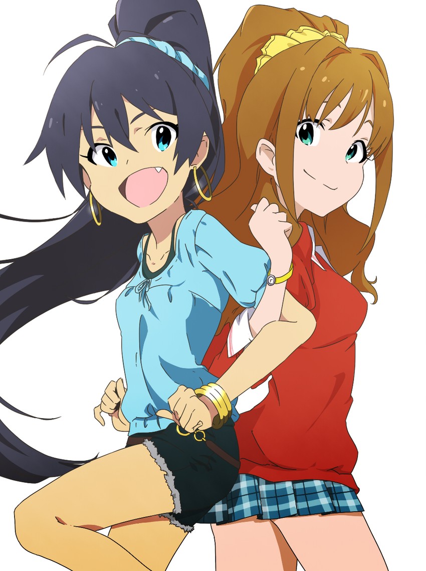 ganaha hibiki and hino akane (idolmaster and 1 more) drawn by shotarou