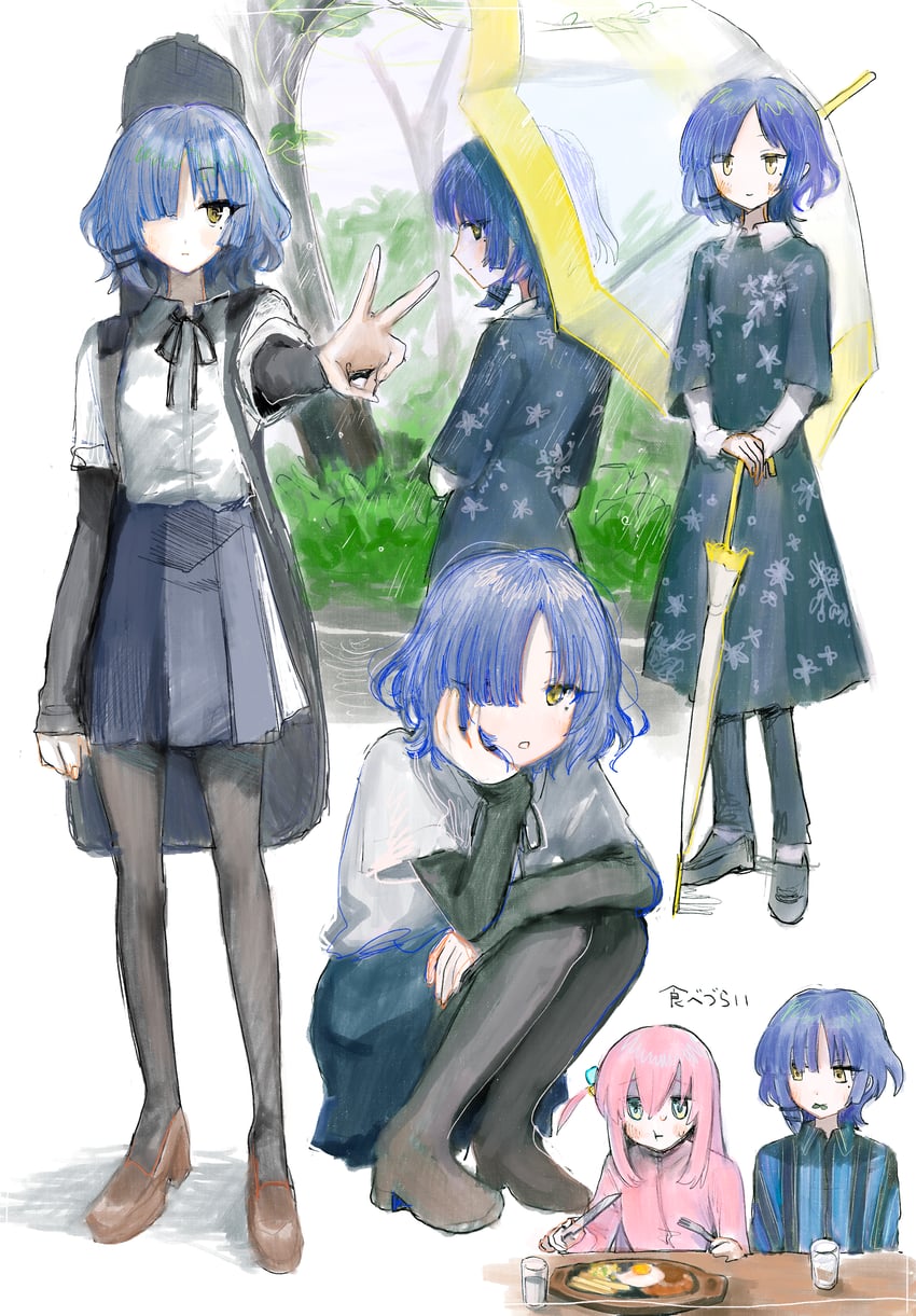 gotoh hitori and yamada ryo (bocchi the rock!) drawn by subaru_(user_tmwv7722)