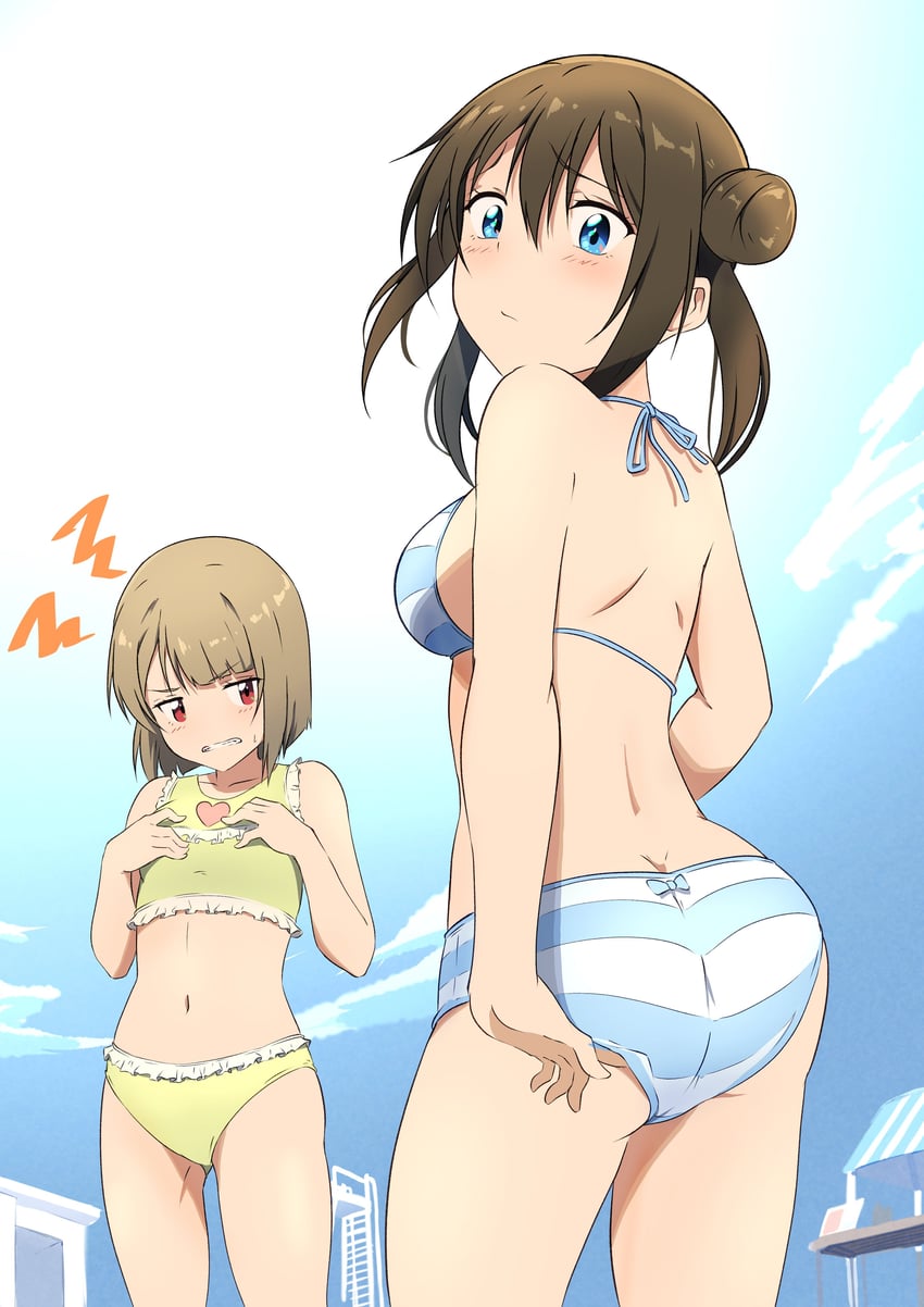 osaka shizuku and nakasu kasumi (love live! and 1 more) drawn by zasshoku_ojisan