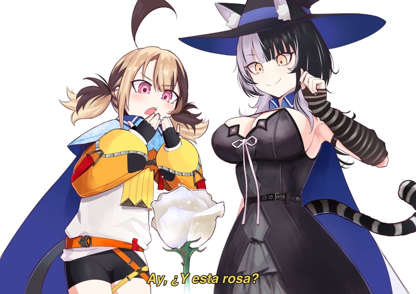 shiori novella and gigi murin (hololive and 2 more) drawn by cd_usr