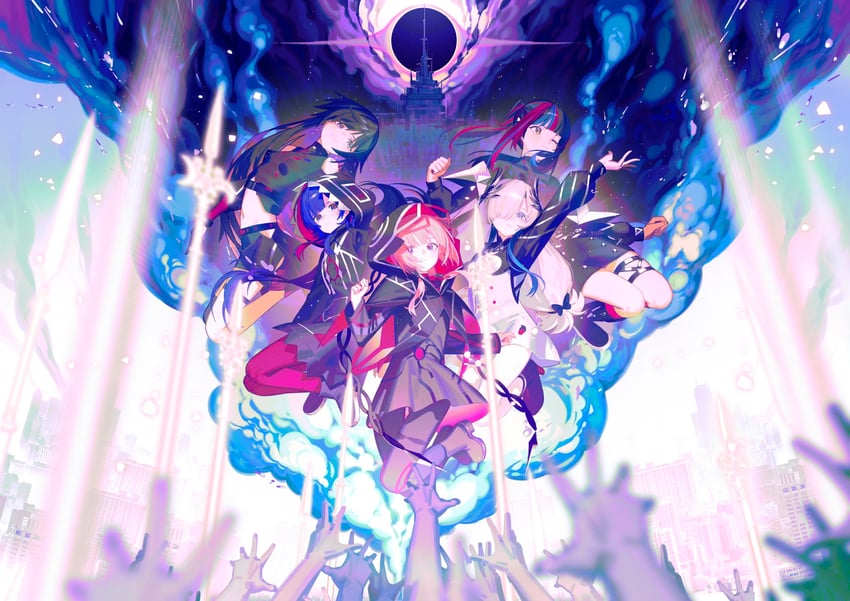 isekaijoucho, kaf, rim, koko, and harusaruhi (kamitsubaki studio) drawn by ryuuforkaf