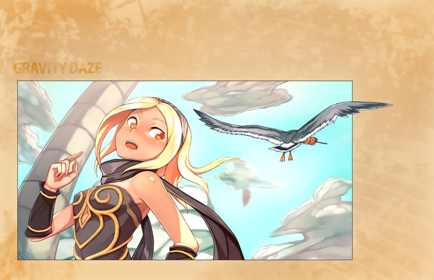 kitten (gravity daze) drawn by itadaku