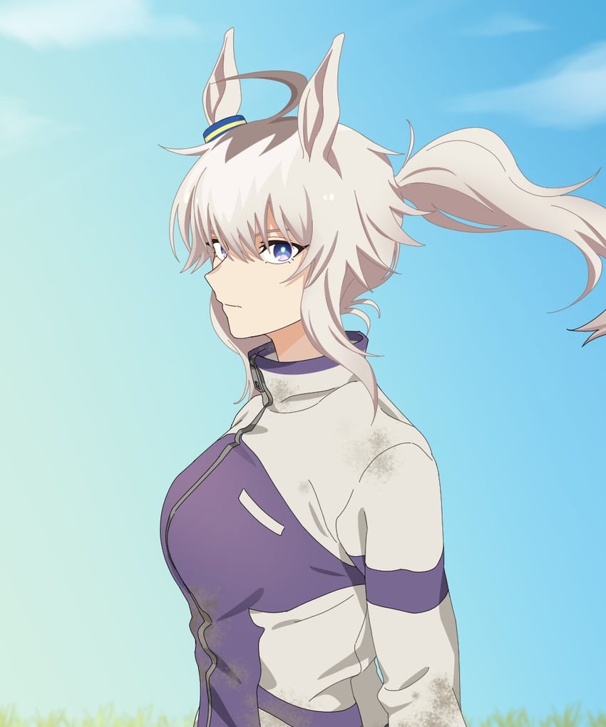 oguri cap (umamusume and 1 more) drawn by yangmal_(uma_red_sheep)