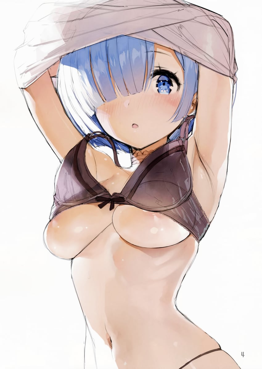 rem (re:zero kara hajimeru isekai seikatsu) drawn by gaou_(umaiyo_puyoman)