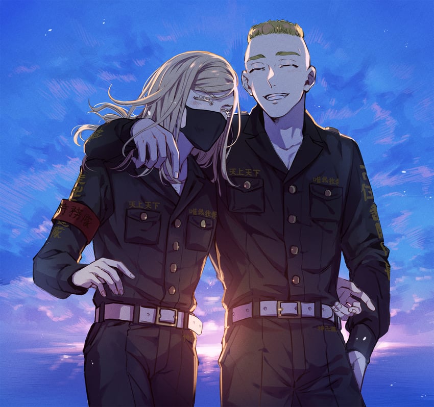 sanzu haruchiyo and mutou yasuhiro (tokyo revengers) drawn by kaya_lily