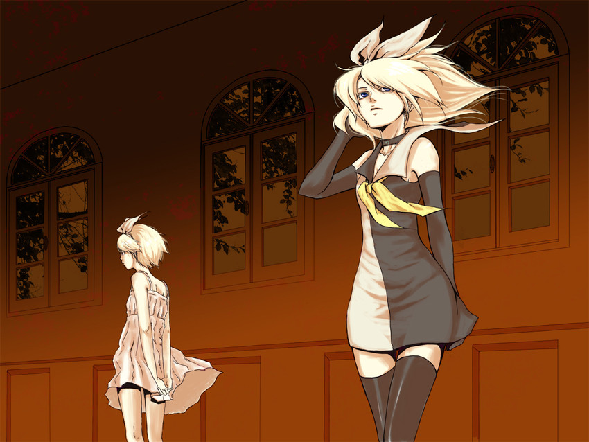 kagamine rin (vocaloid and 1 more) drawn by makoto_(maternalism)