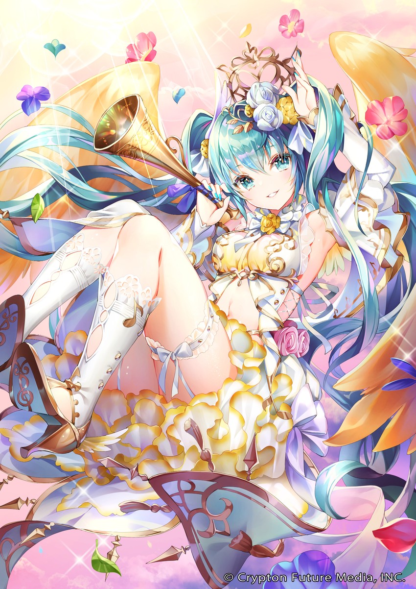hatsune miku (vocaloid and 1 more) drawn by nemusuke