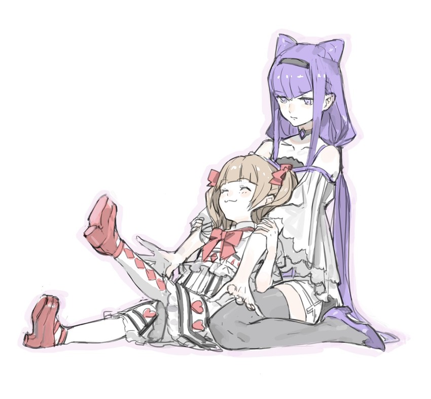 ruru amour and aisaki emiru (precure and 1 more) drawn by nishihara_isao