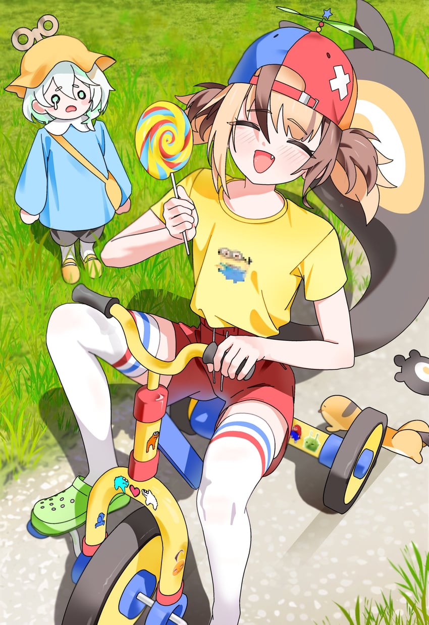 gigi murin, cecilia immergreen, crewmate, minion, grem, and 4 more (hololive and 4 more) drawn by gurumie