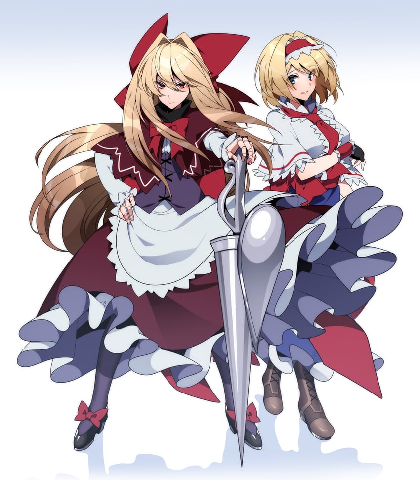 alice margatroid and hourai doll (touhou) drawn by kamenozoki_momomo