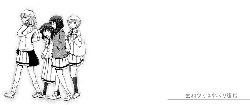 kuroki tomoko, tamura yuri, yoshida masaki, and tanaka mako (watashi ga motenai no wa dou kangaetemo omaera ga warui!) drawn by yokochou