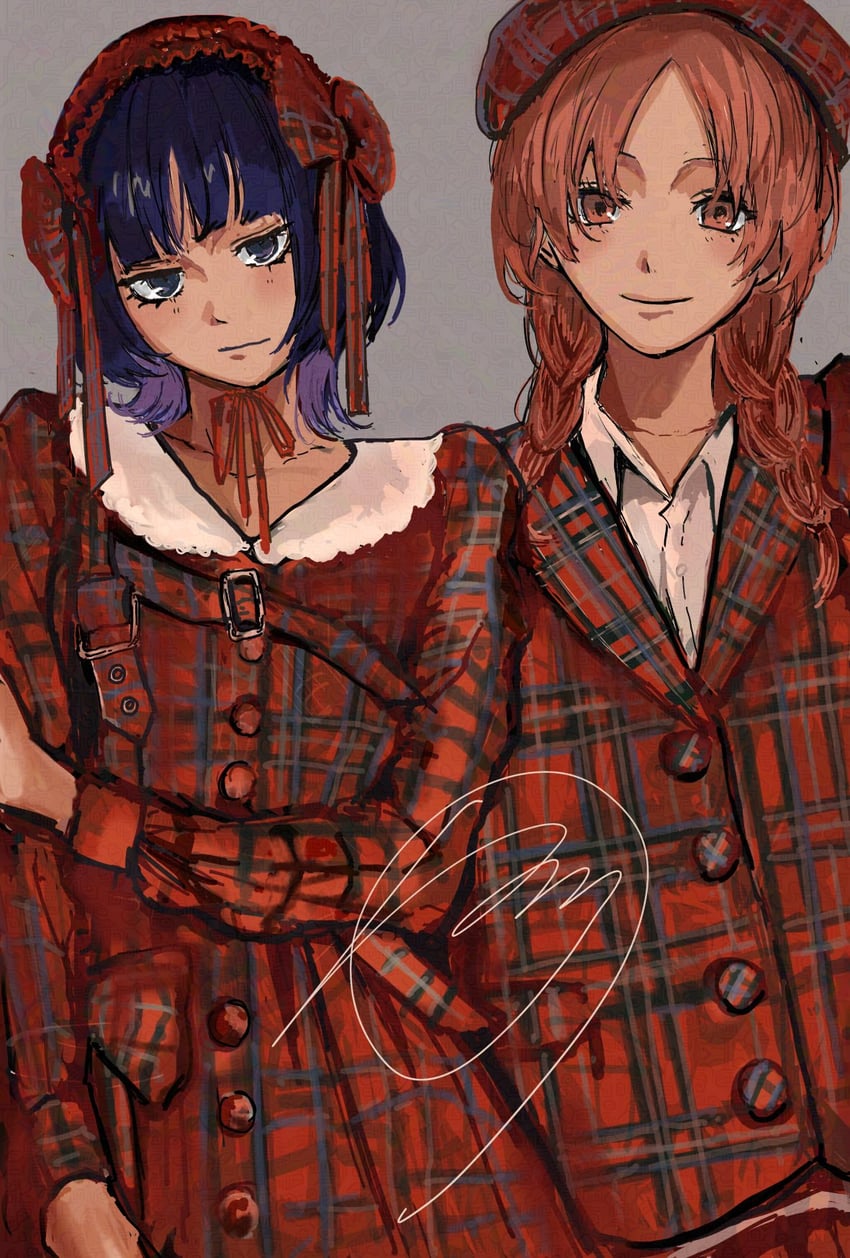 fujii ayame and uchida momo (futsuu no keion-bu) drawn by ahhirumarull2
