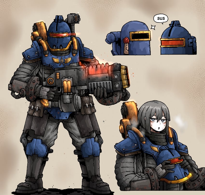 astra militarum (warhammer 40k and 1 more) drawn by octosoup