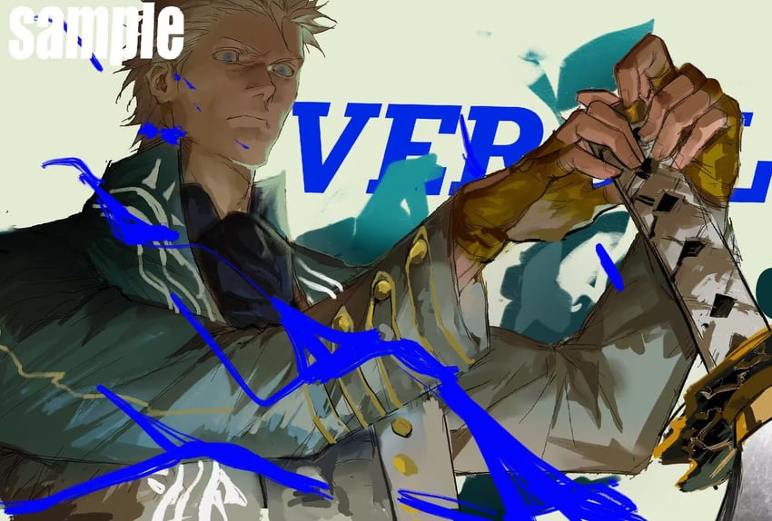 vergil (devil may cry and 1 more) drawn by orr2kln3tjteydj