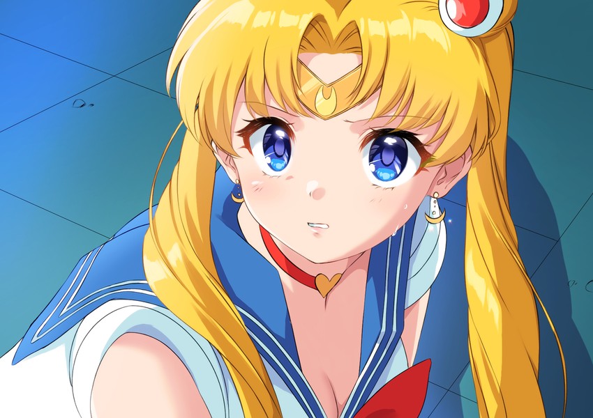 tsukino usagi and sailor moon (bishoujo senshi sailor moon and 1 more) drawn by sian_(sian1s)