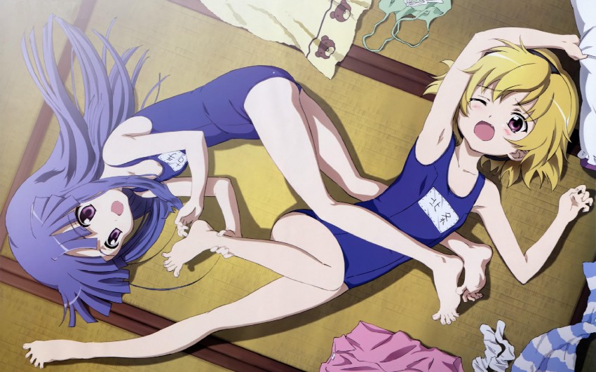 furude rika and houjou satoko (higurashi no naku koro ni) drawn by sakai_kyuuta