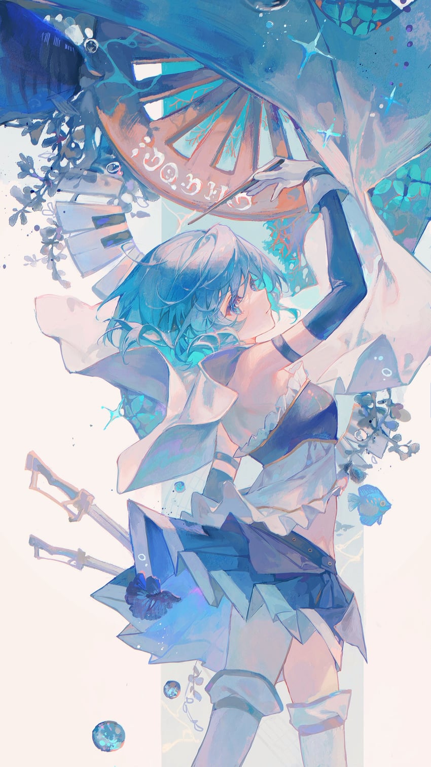 miki sayaka (mahou shoujo madoka magica) drawn by maccha_(mochancc)