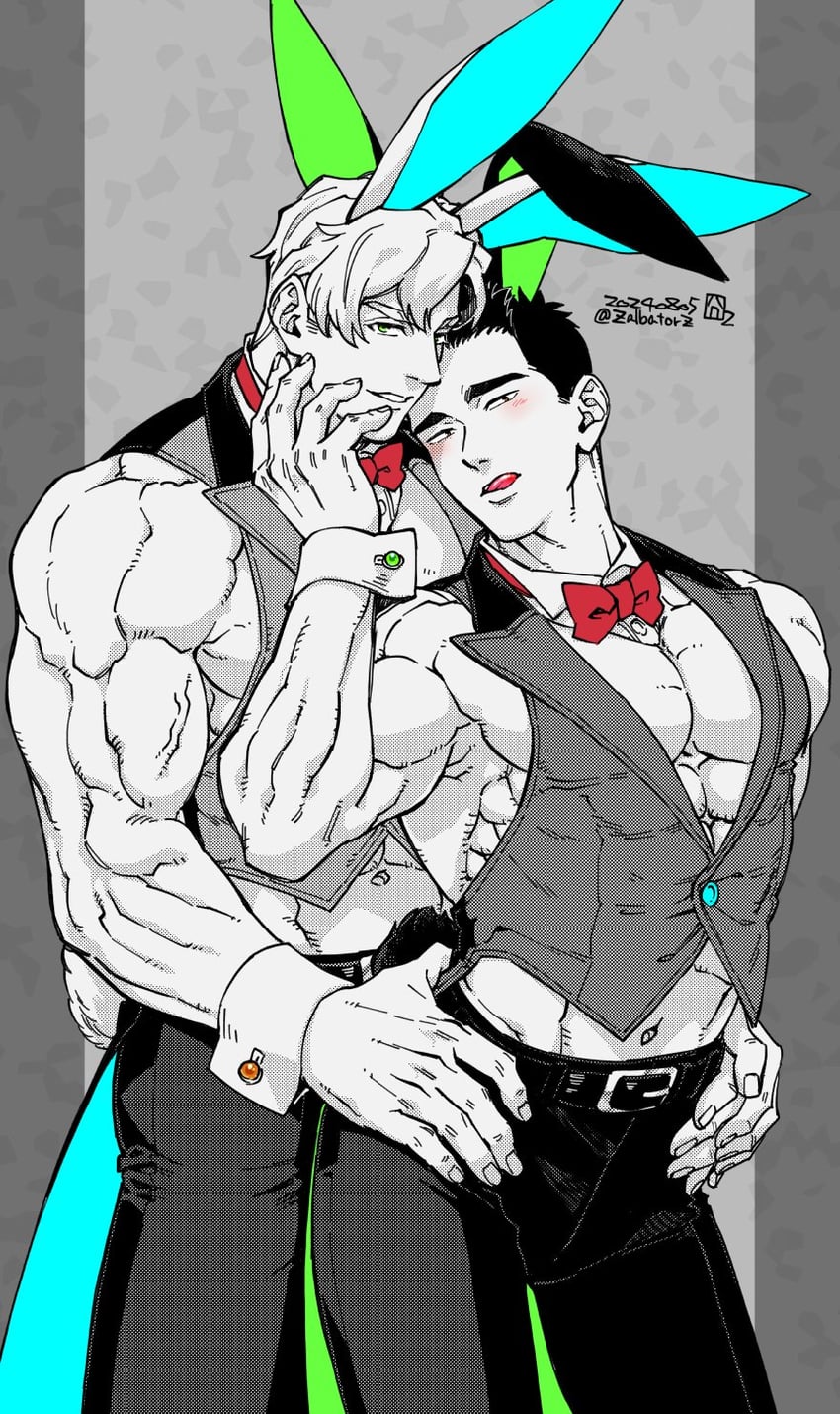 ao isami and lewis smith (yuuki bakuhatsu bang bravern) drawn by lageins