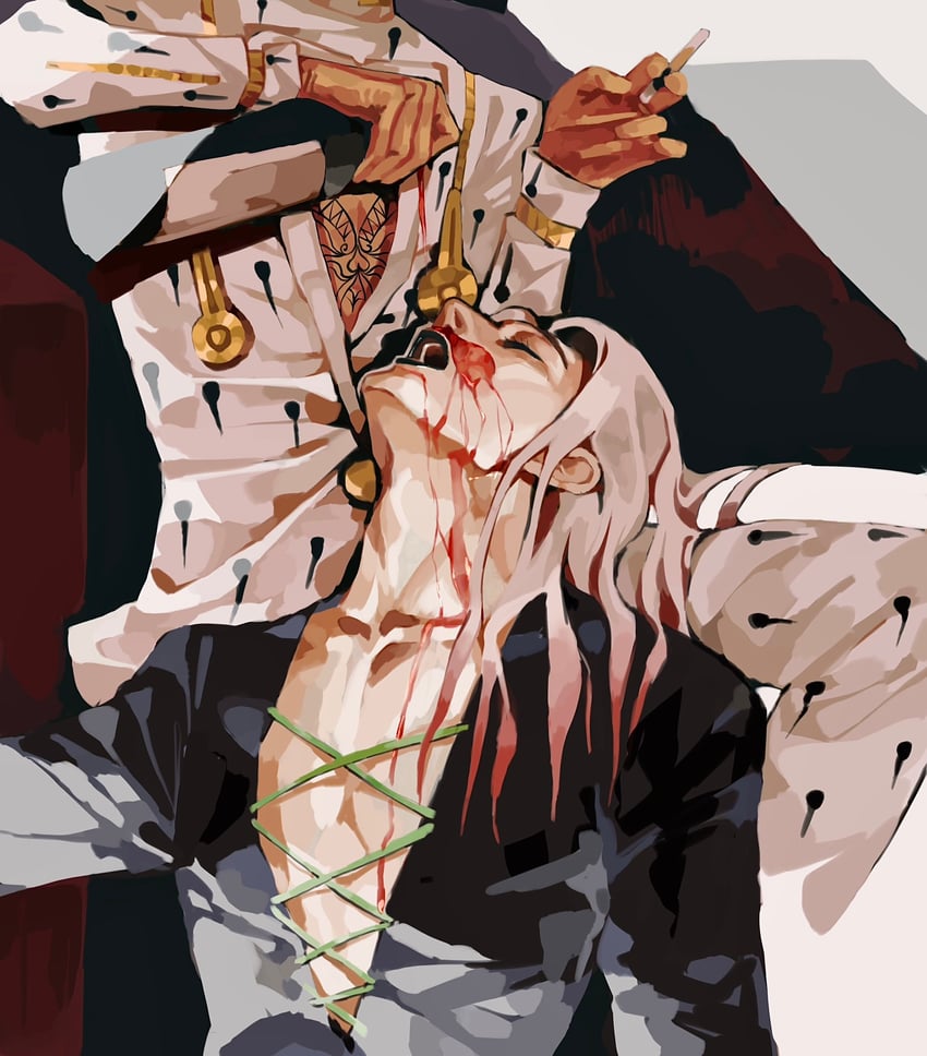 bruno bucciarati and leone abbacchio (jojo no kimyou na bouken and 1 more) drawn by subigsan