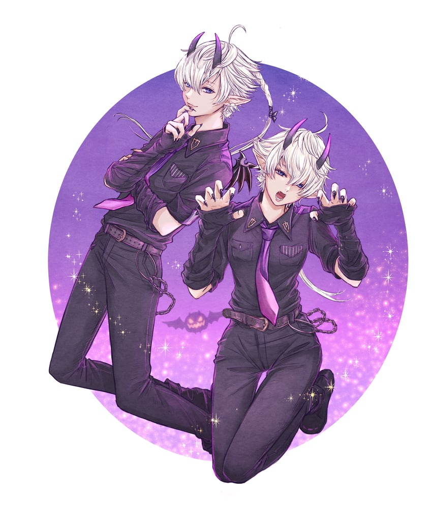 alisaie leveilleur and alphinaud leveilleur (final fantasy and 1 more) drawn by mcarkp_ff