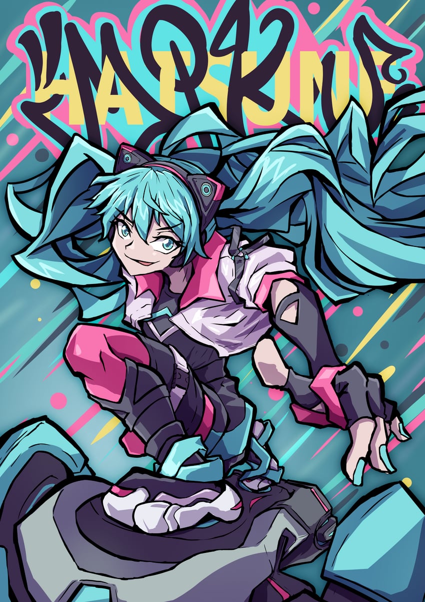hatsune miku (vocaloid and 3 more) drawn by shaft_(shaf_it)