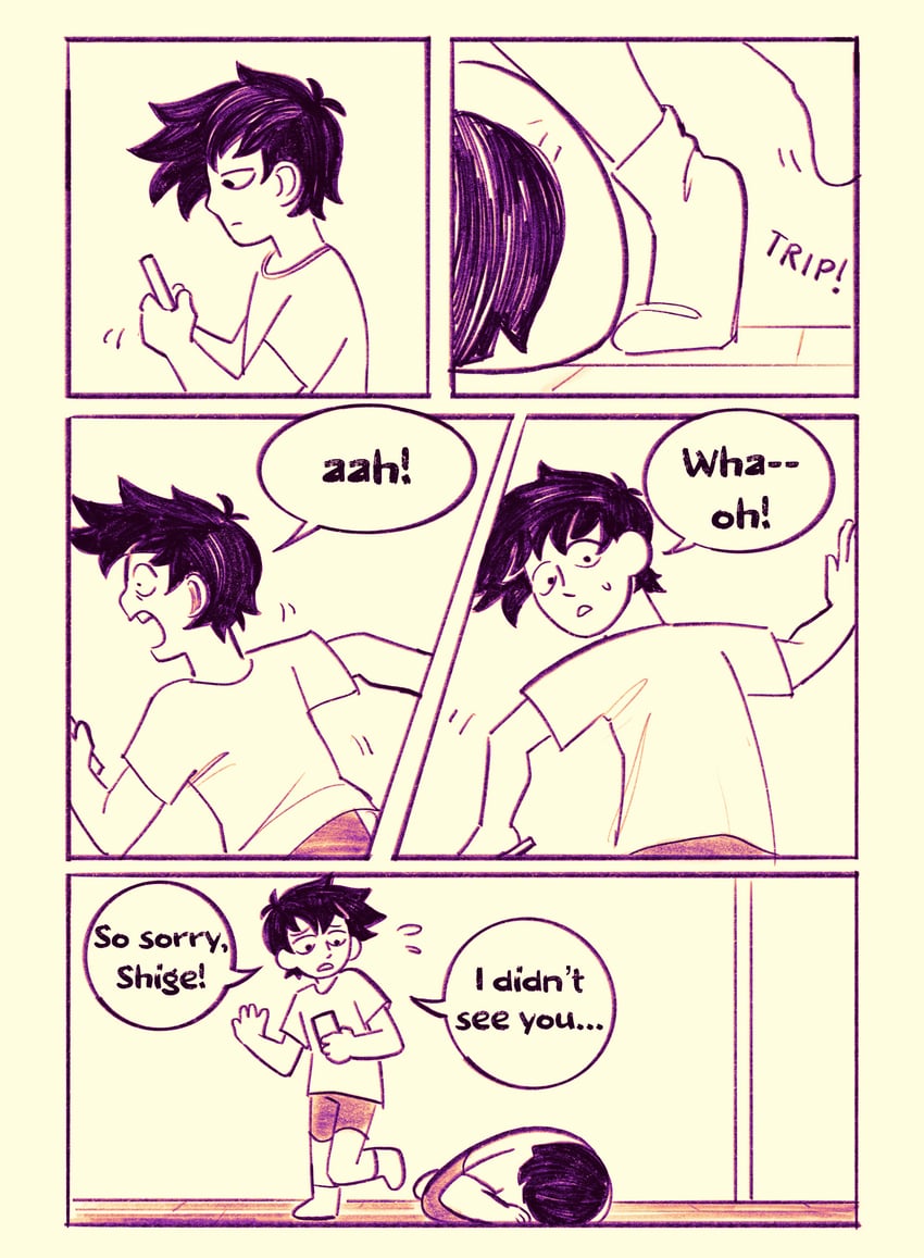 kageyama shigeo and kageyama ritsu (mob psycho 100) drawn by purblethinkin