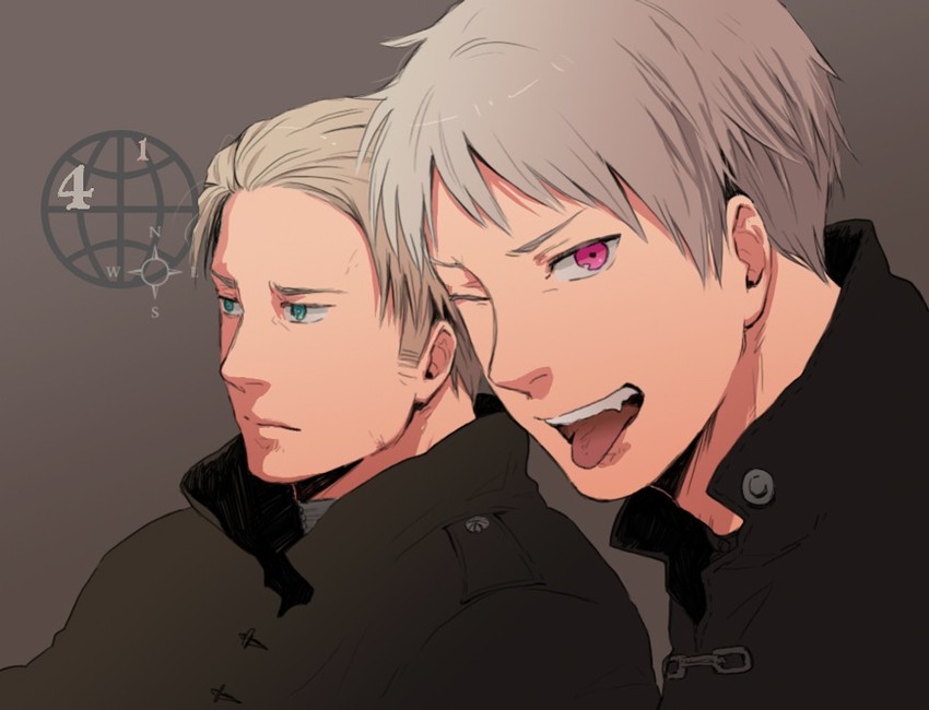 prussia and germany (axis powers hetalia) drawn by ishizaki_miwako