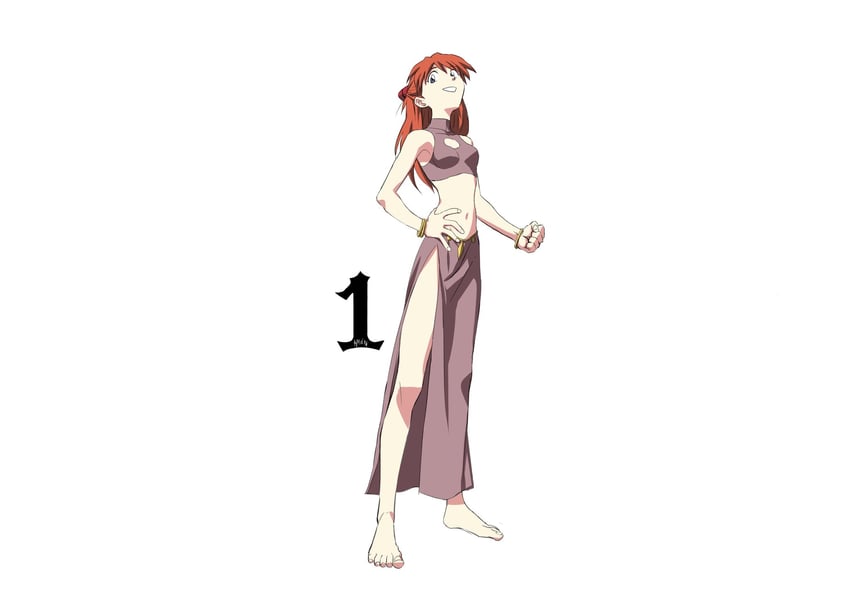 souryuu asuka langley and talia al ghul (neon genesis evangelion and 1 more) drawn by amondetauro