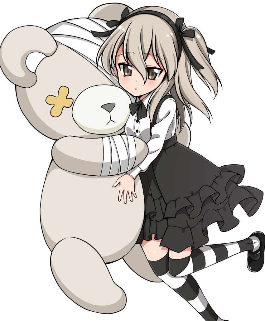 shimada arisu and boko (girls und panzer) drawn by ruruepa