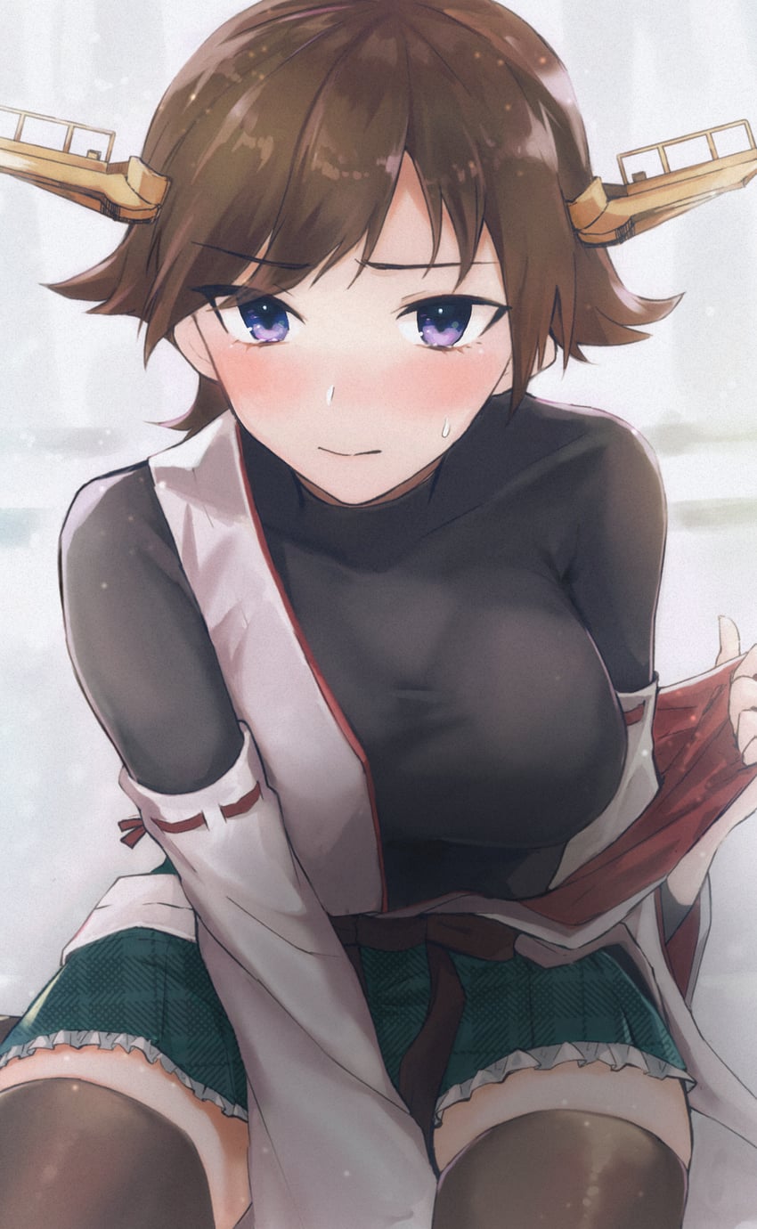 hiei and hiei kai ni (kantai collection) drawn by hagioshi