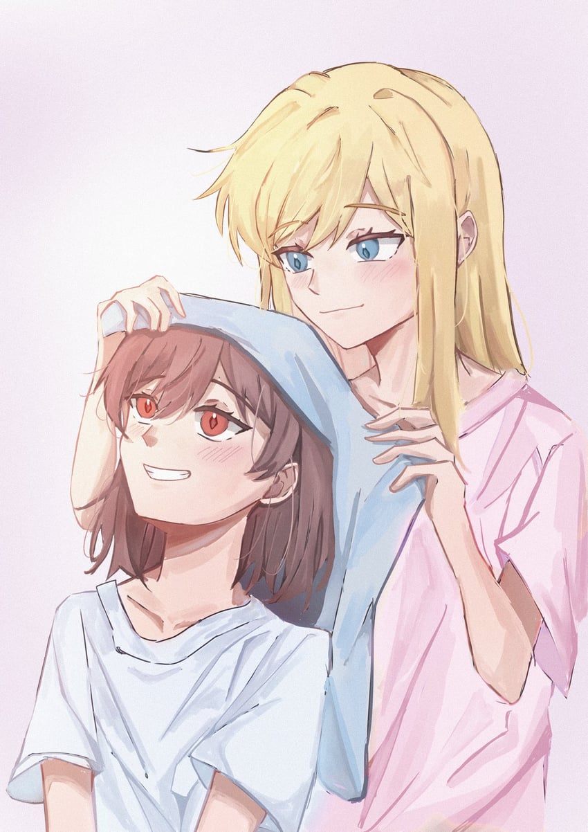 claire francois and rae taylor (watashi no oshi wa akuyaku reijou) drawn by narnar_ng