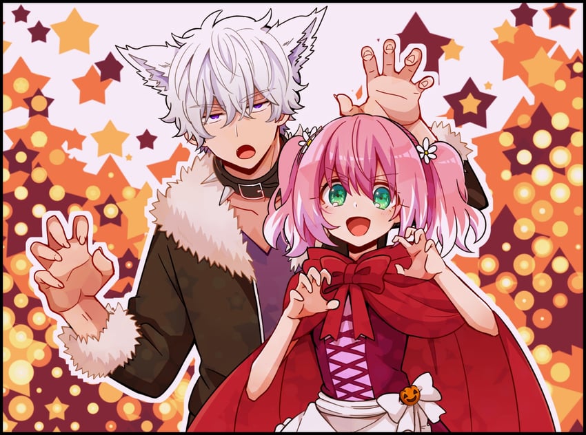 hiiragi nana and onodera kyouya (munou na nana) drawn by yukisa
